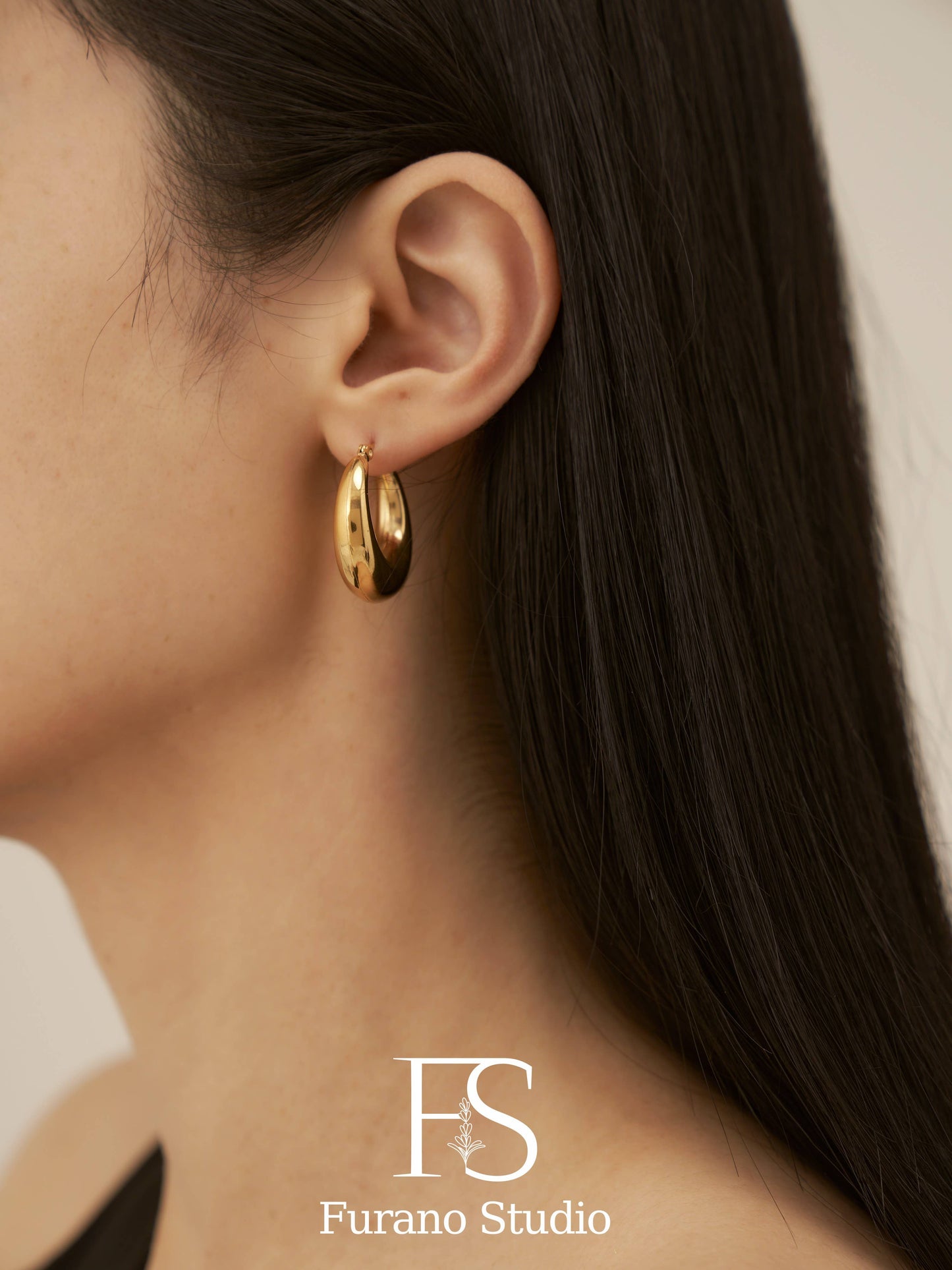 18k Gold Plated Hoop Earrings - Uniquely Claudia Boutique
