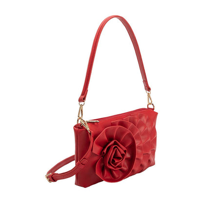 Florence Red Recycled Vegan Leather Shoulder Bag - Uniquely Claudia Boutique