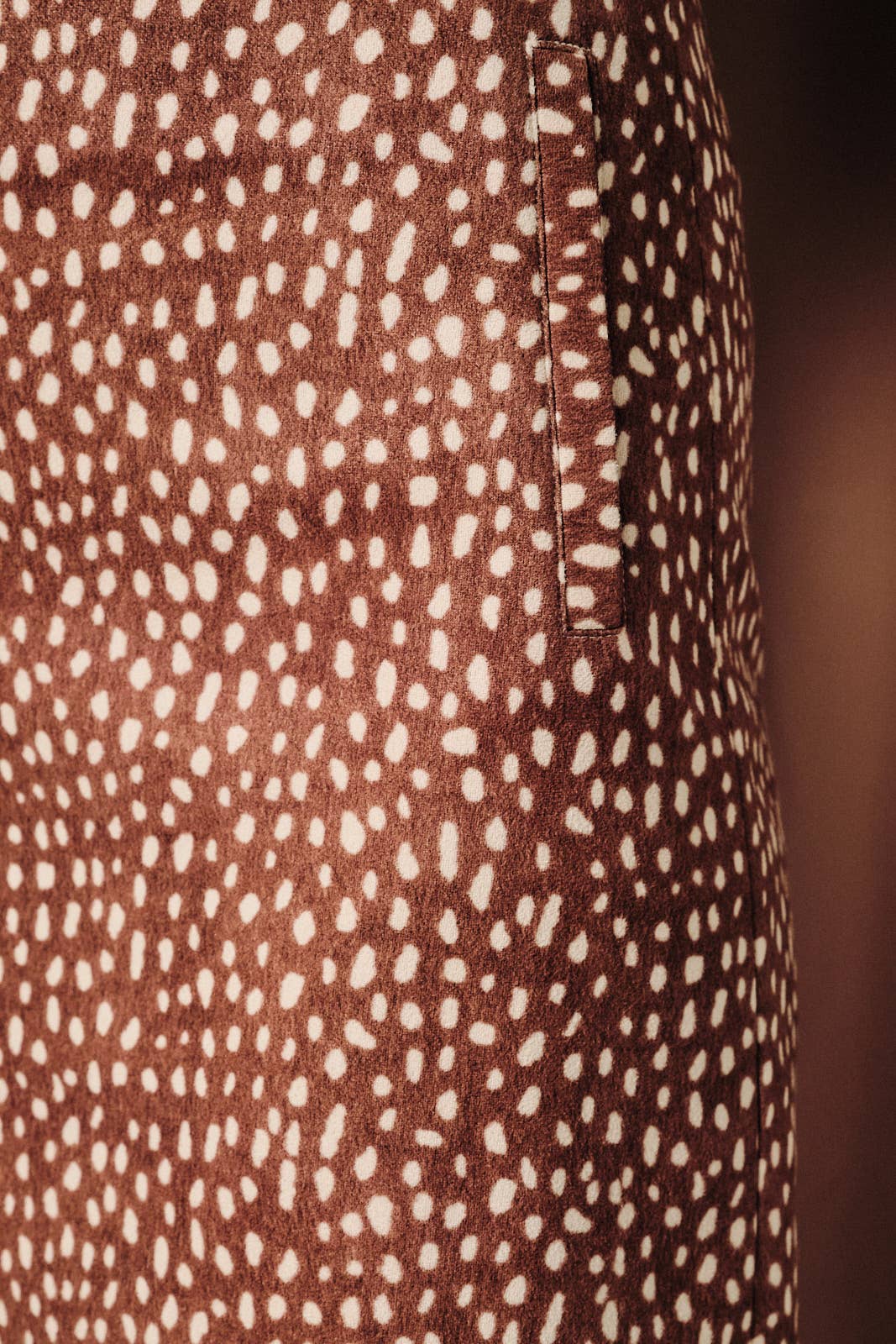 Mid Waist Deer Animal Print Suede A-Line Mini Skirt - Uniquely Claudia Boutique
