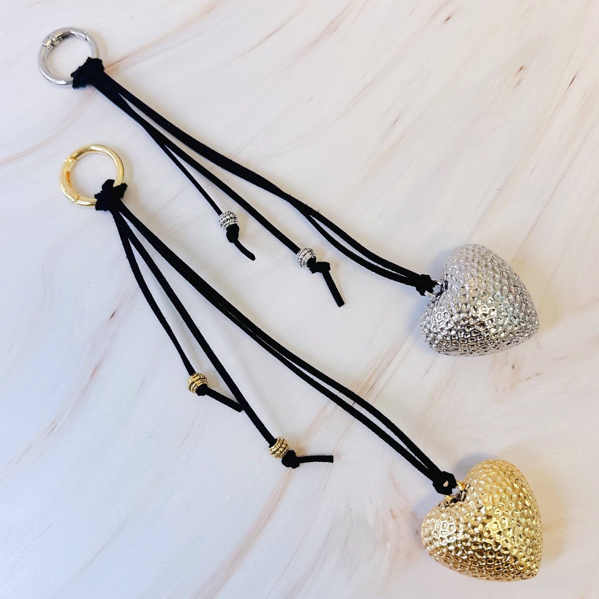 Puffy Big Heart Bag Charm - Uniquely Claudia Boutique
