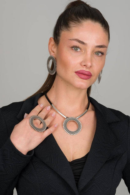 Inlaid Ring Jewelry Set | Uniquely Claudia Boutique 
