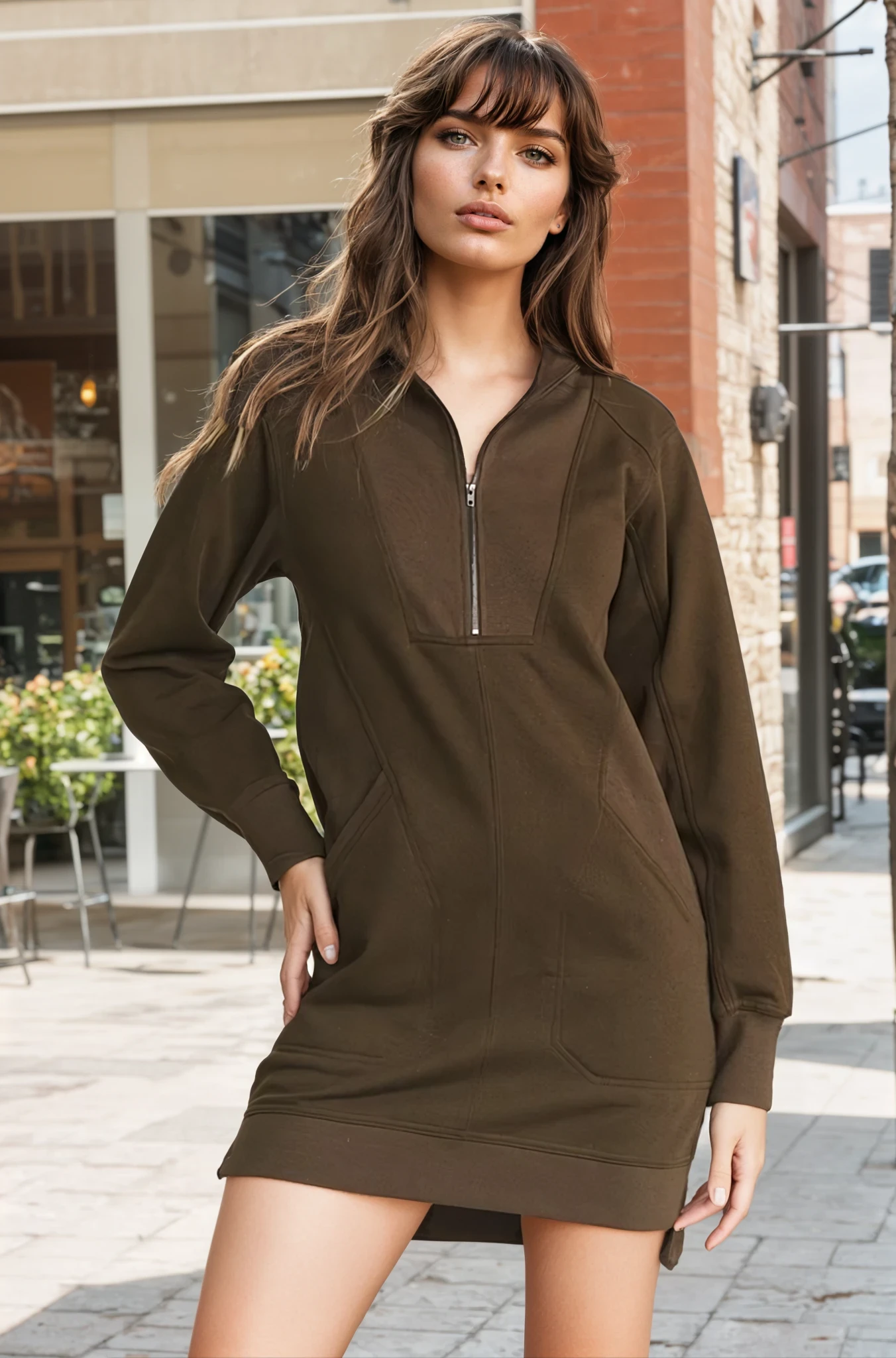 Dana Textured Sweatshirt Dress - Uniquely Claudia Boutique