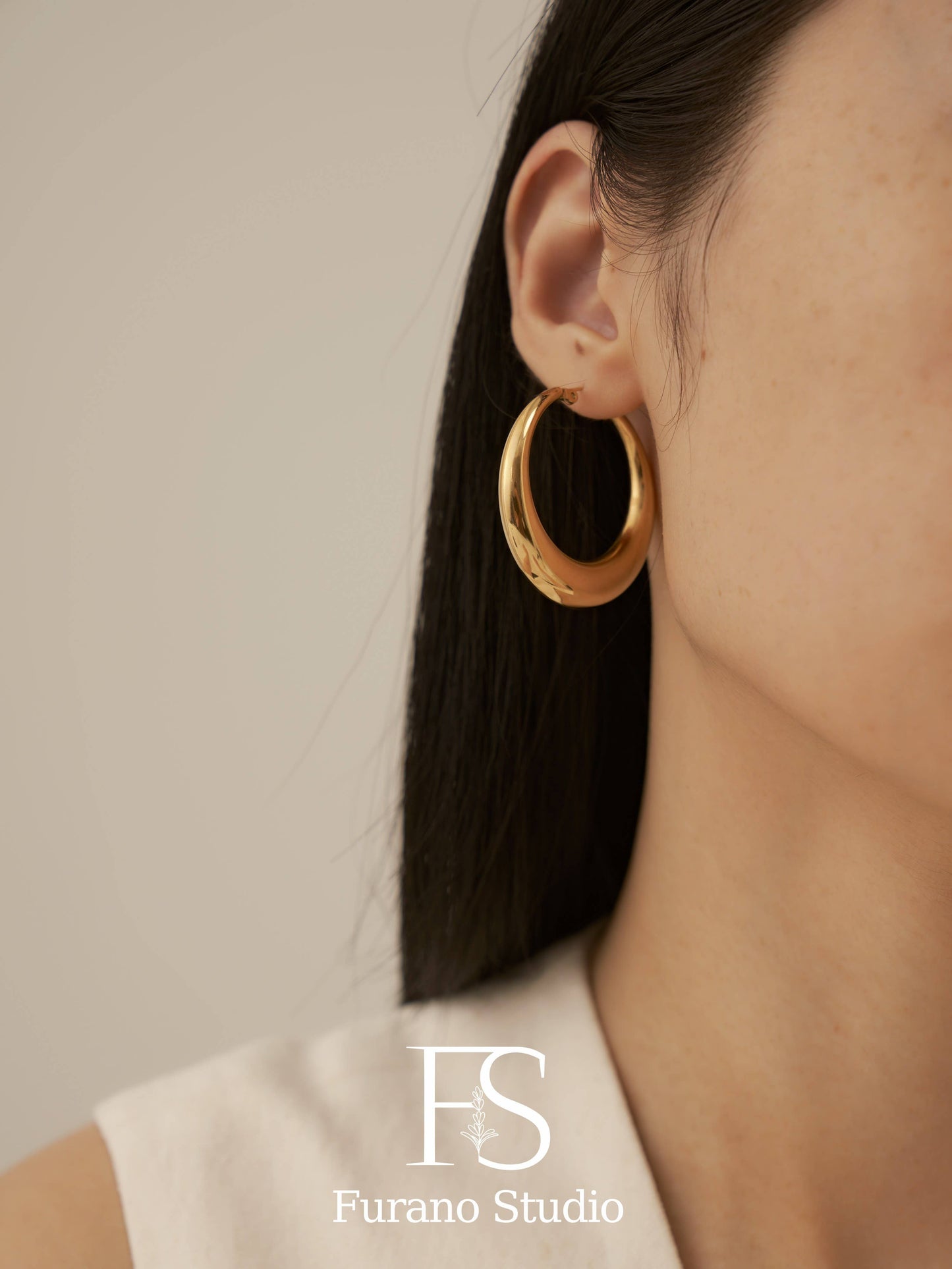 18k Gold Plated Hoop Earrings - Uniquely Claudia Boutique