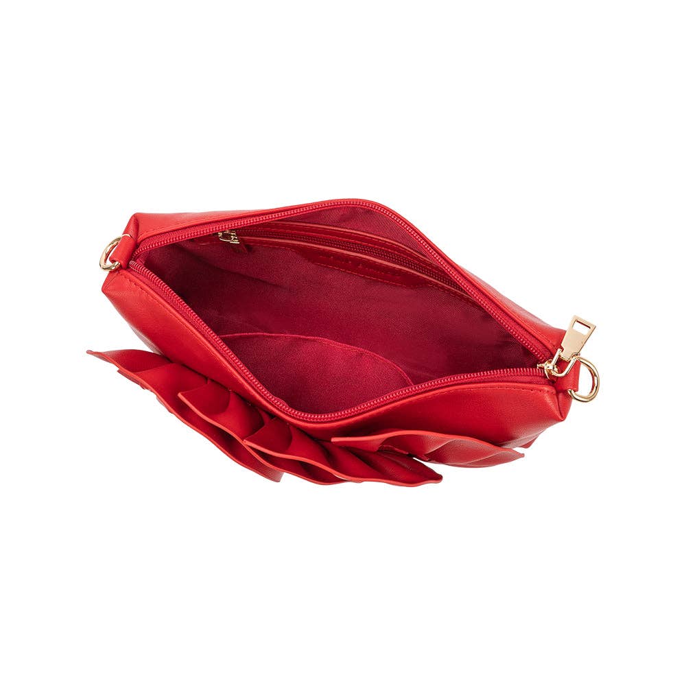Florence Red Recycled Vegan Leather Shoulder Bag - Uniquely Claudia Boutique