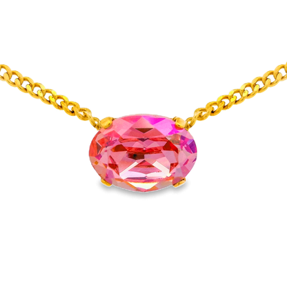 TOVA Iza Candy Crush Fuchsia Matte Necklace - Uniquely Claudia Boutique