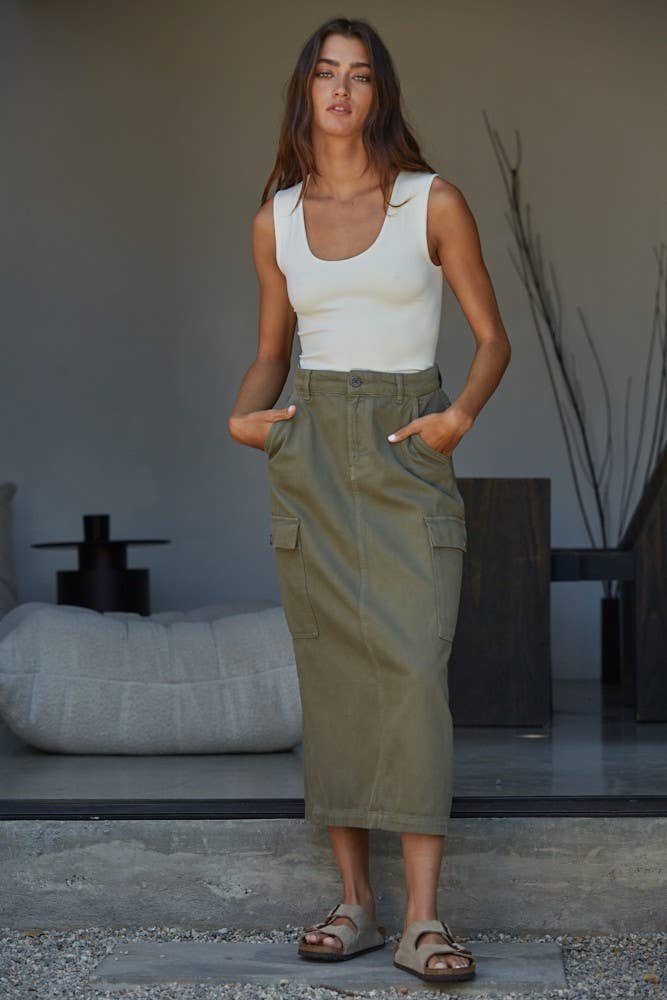 Ellie Double Layered Seamless White Top - Uniquely Claudia Boutique