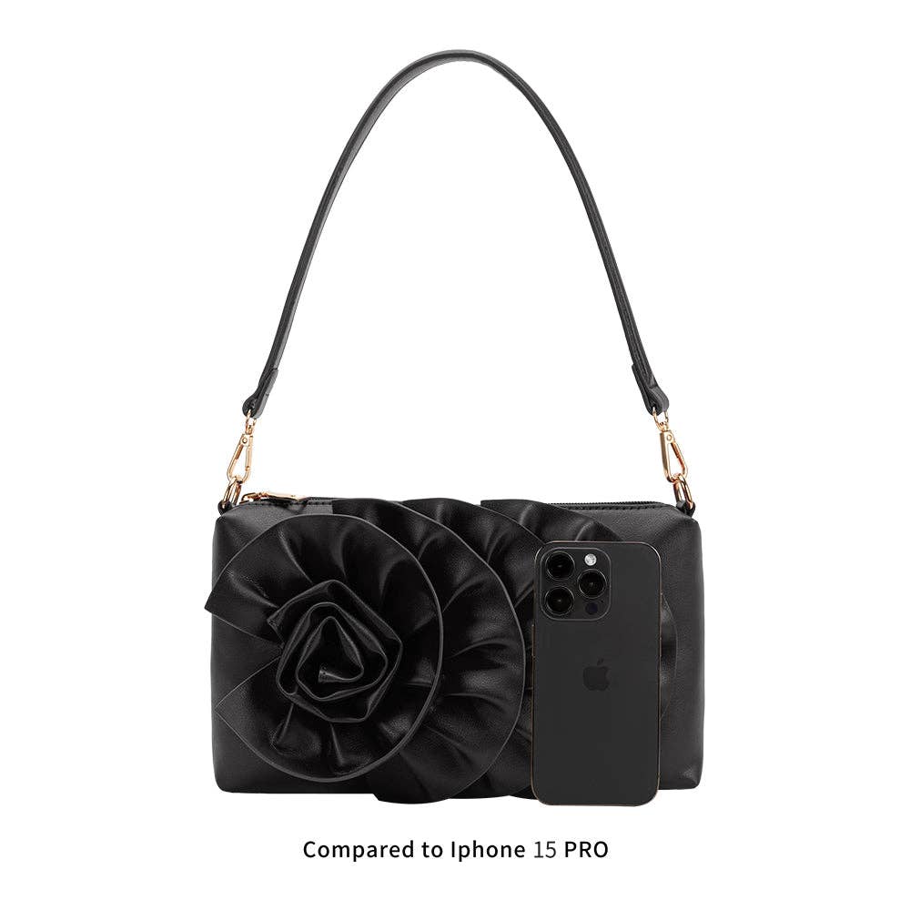 Florence Red Recycled Vegan Leather Shoulder Bag - Uniquely Claudia Boutique