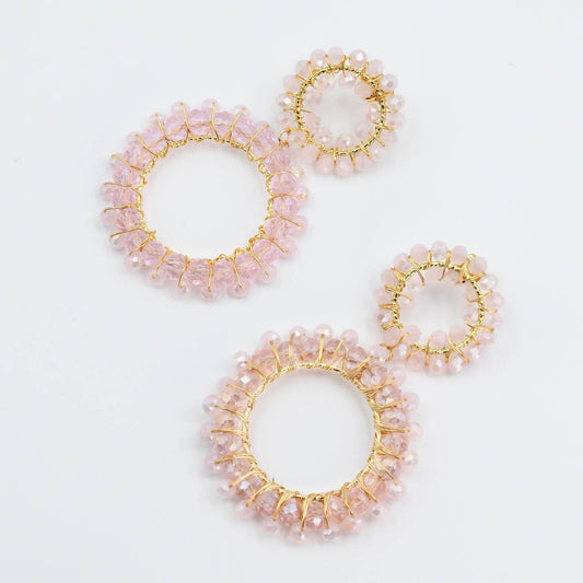 Marisa Baby Pink Drop Earrings - Uniquely Claudia Boutique