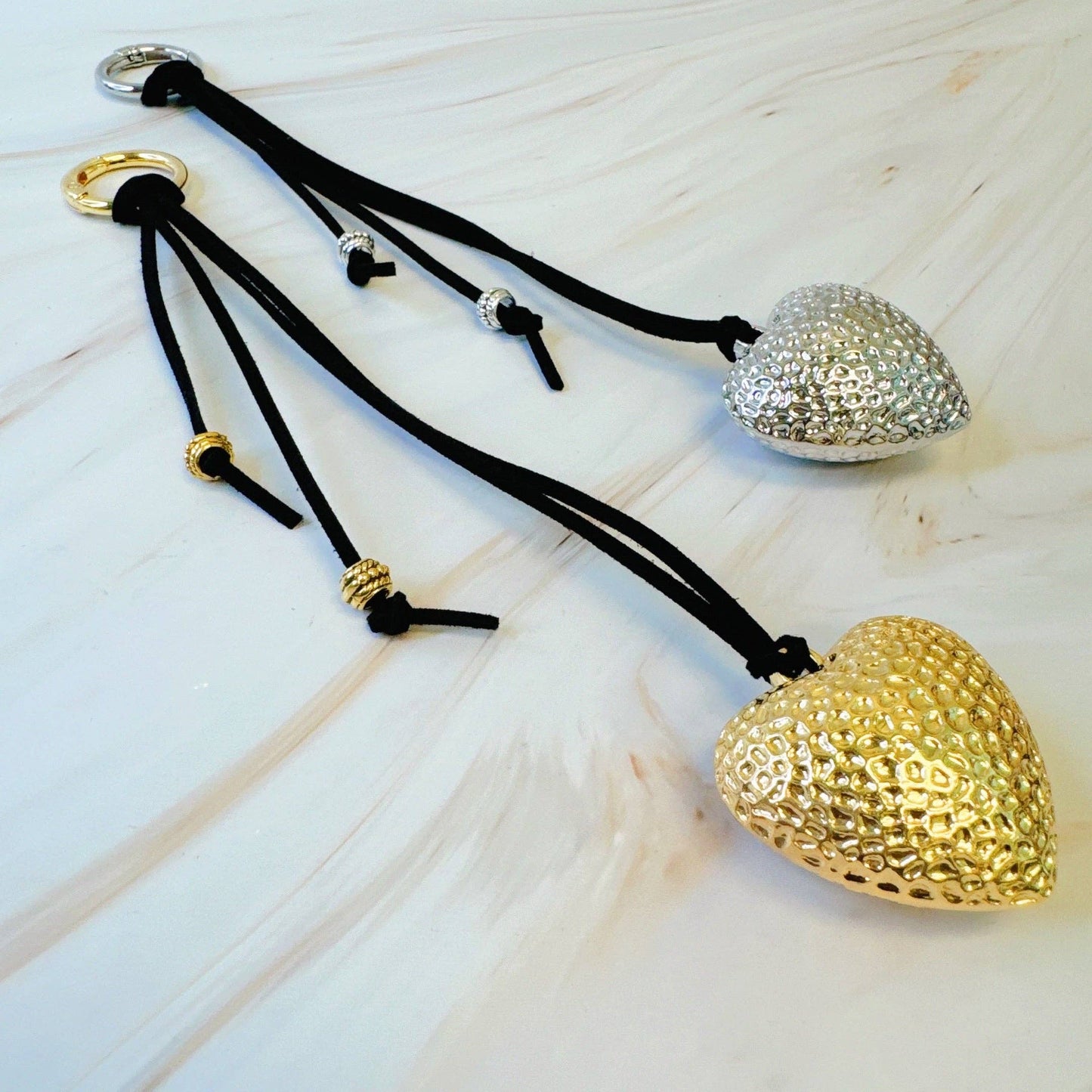 Puffy Big Heart Bag Charm - Uniquely Claudia Boutique