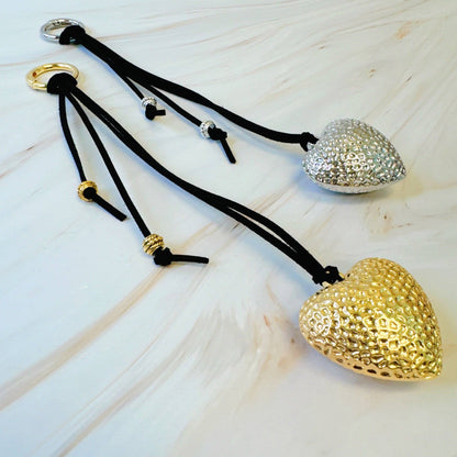 Puffy Big Heart Bag Charm - Uniquely Claudia Boutique