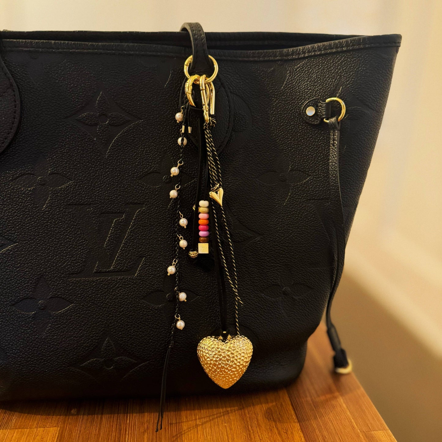 Puffy Big Heart Bag Charm - Uniquely Claudia Boutique