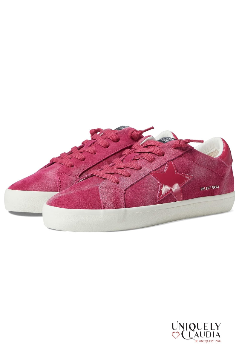 Ahava Pink Suede Sneakers - Uniquely Claudia Boutique