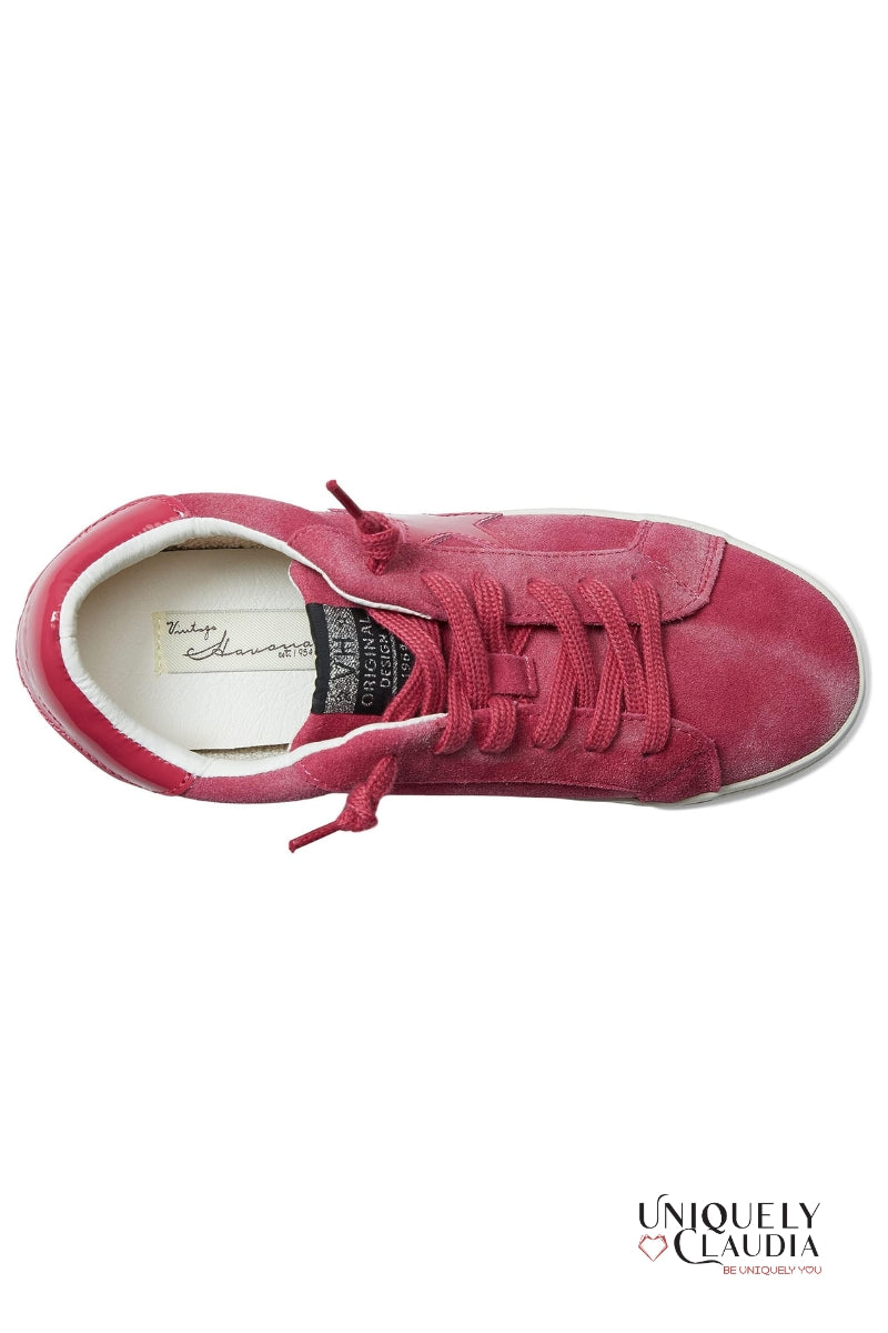 Ahava Pink Suede Sneakers - Uniquely Claudia Boutique