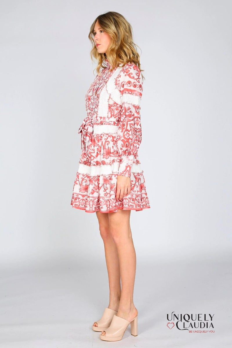 Anabella Long-Sleeve Mini Dress | Uniquely Claudia Boutique