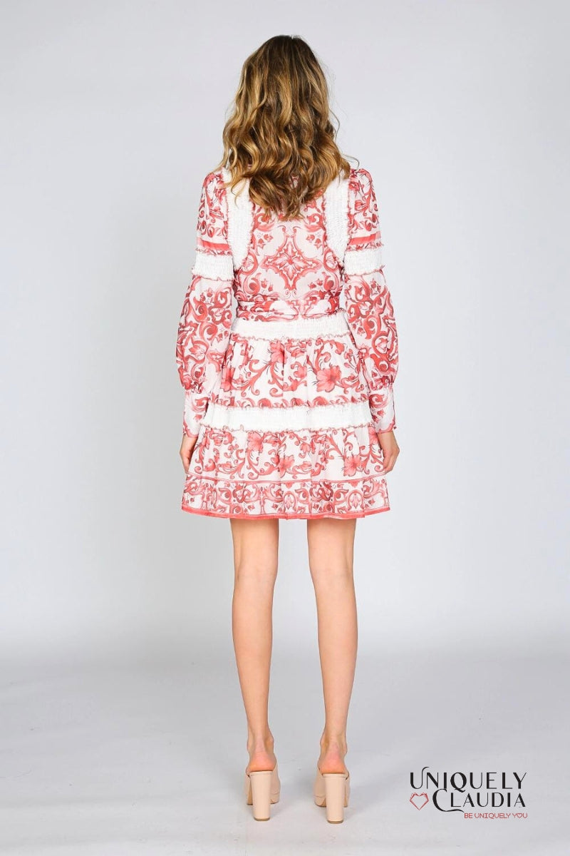 Anabella Long-Sleeve Mini Dress | Uniquely Claudia Boutique