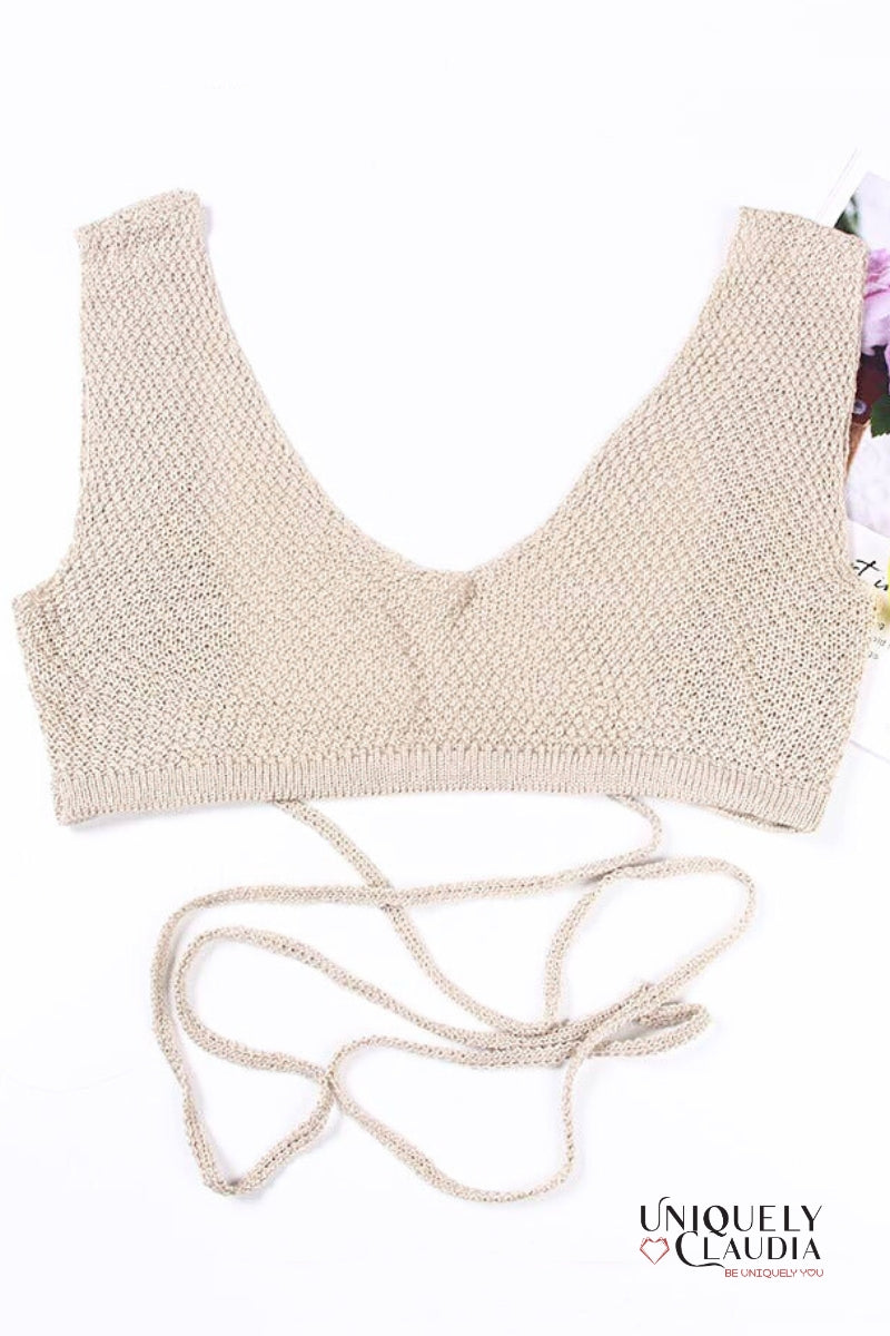 Ariel Knit Swimwear Cover Up Skirt Set | Uniquely Claudia Boutique