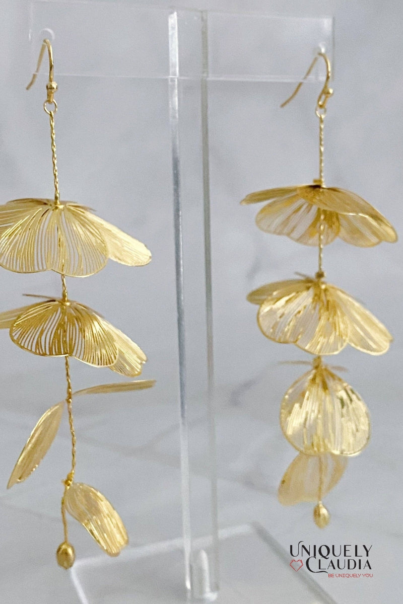 Artful Filigree Flower Drop Earrings | Uniquely Claudia Boutique 