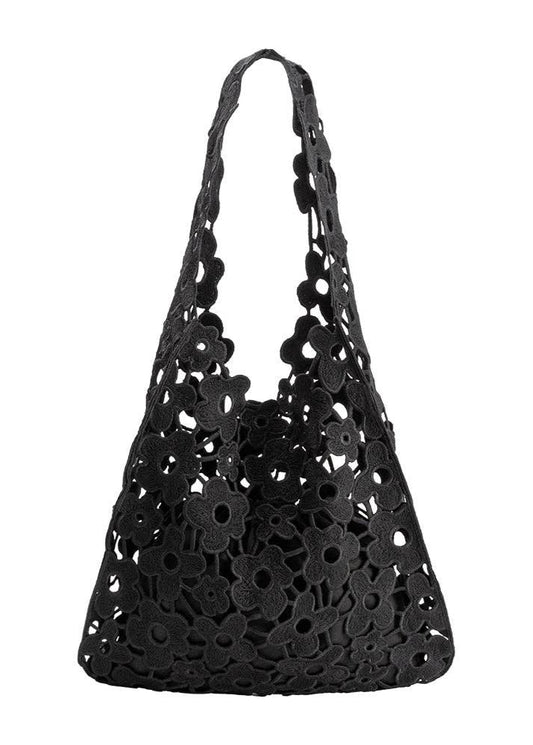Aster Black Shoulder Lace Bag | Uniquely Claudia Boutique 