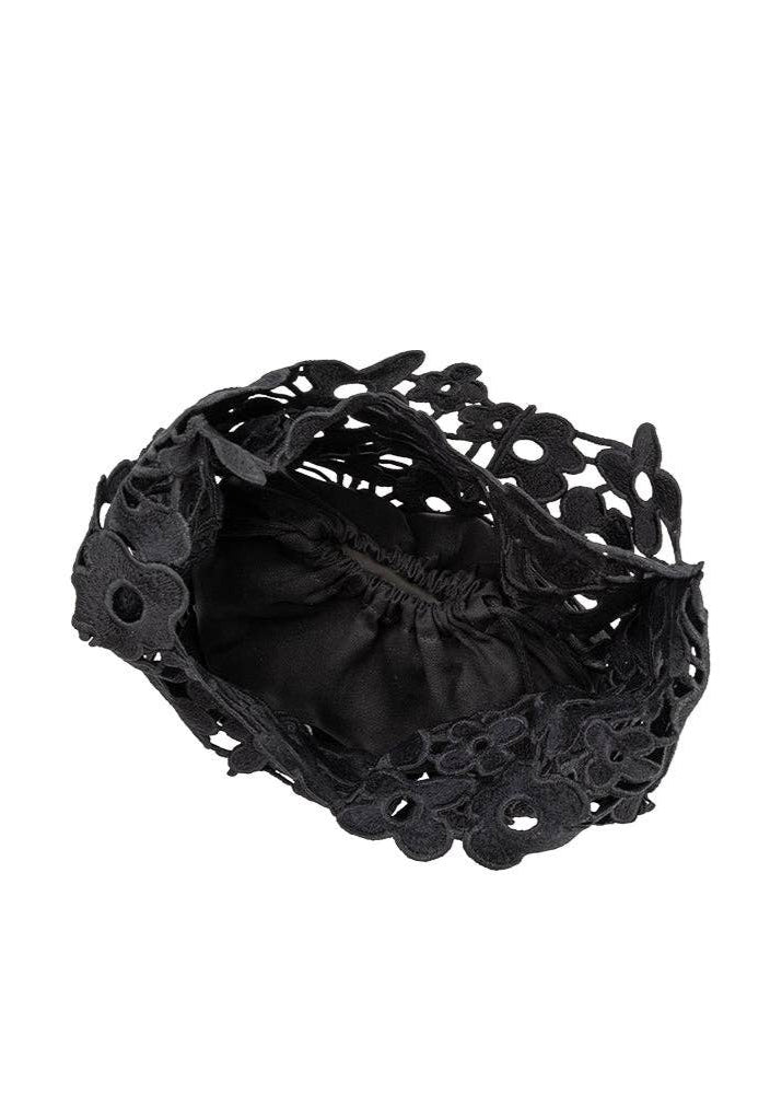 Aster Black Shoulder Lace Bag | Uniquely Claudia Boutique 