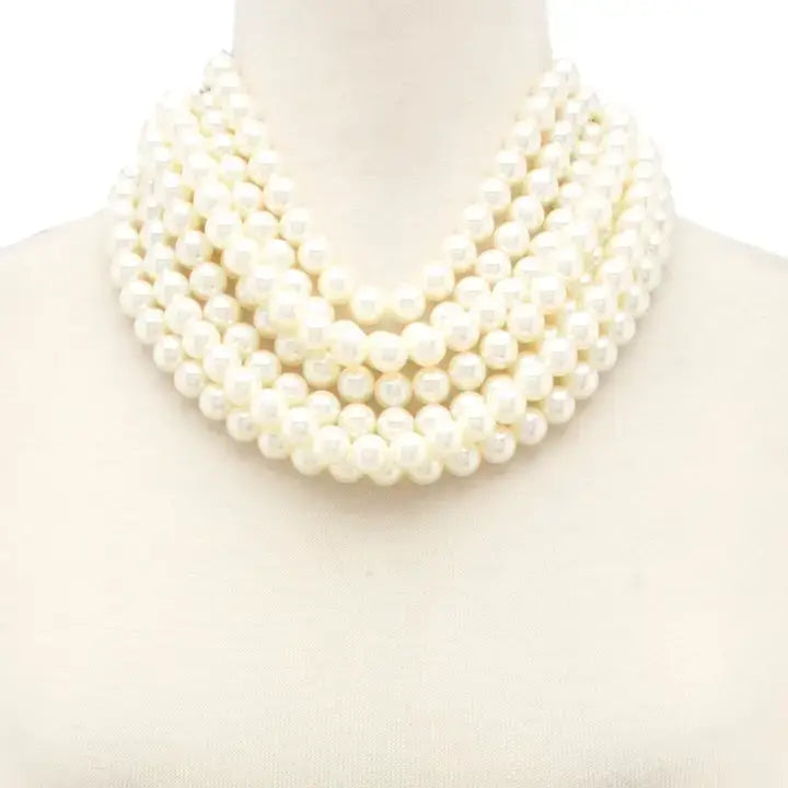 Beaded Layered Magnetic Closure Necklace | Uniquely Claudia Boutique
