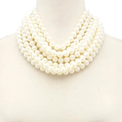 Beaded Layered Magnetic Closure Necklace | Uniquely Claudia Boutique