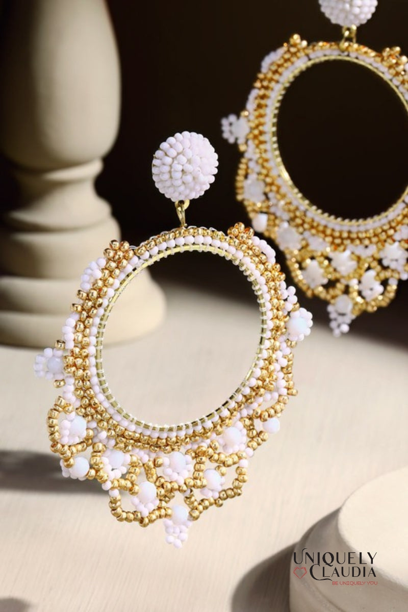 Bombay Beaded Chandelier Earrings | Uniquely Claudia Boutique