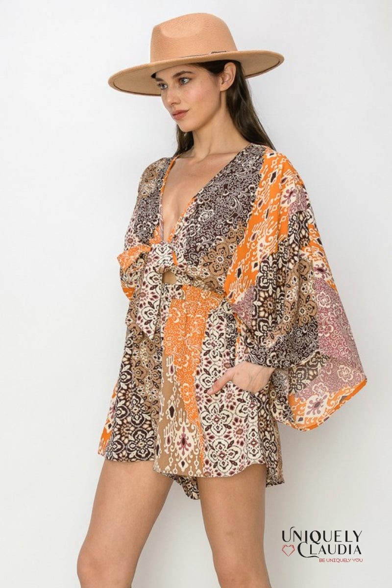 Karina Boho Chic Romper | Uniquely Claudia Boutique