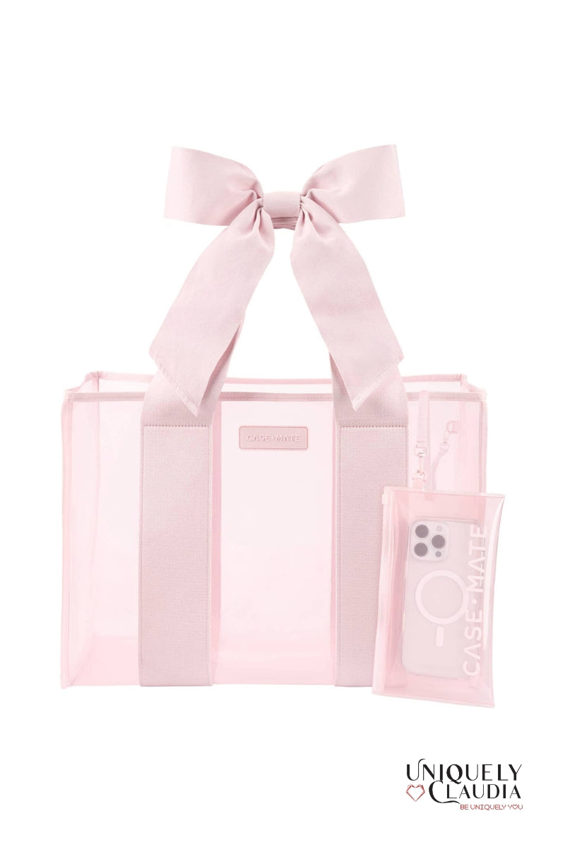 Case-Mate Bow Beach Tote With Phone Pouch | Uniquely Claudia 