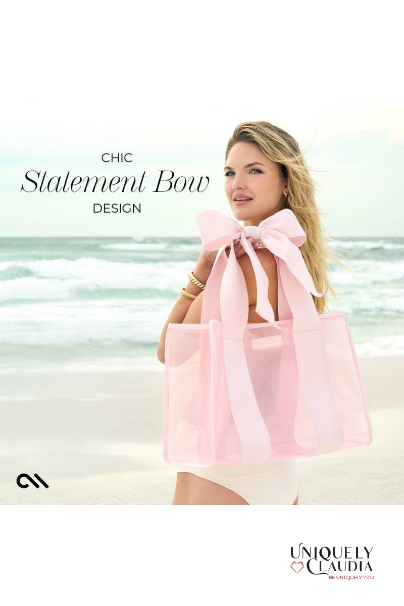 Case-Mate Bow Beach Tote With Phone Pouch | Uniquely Claudia 