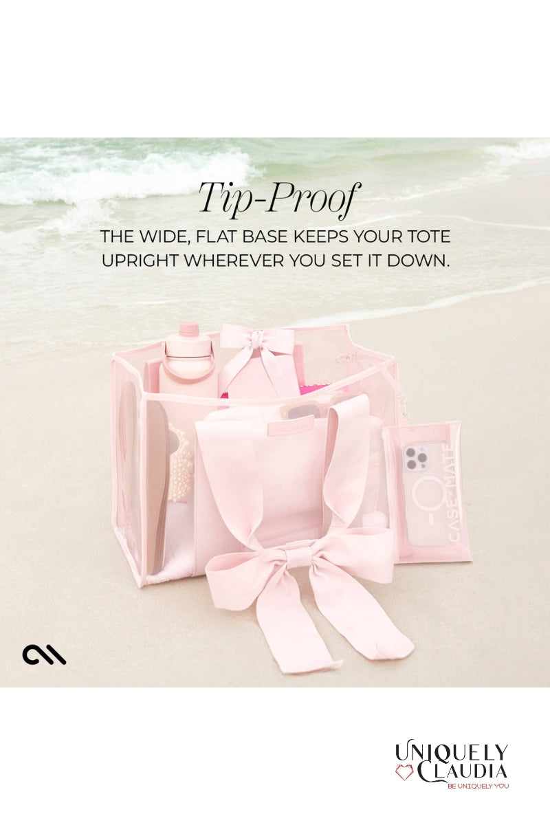 Case-Mate Bow Beach Tote With Phone Pouch | Uniquely Claudia 