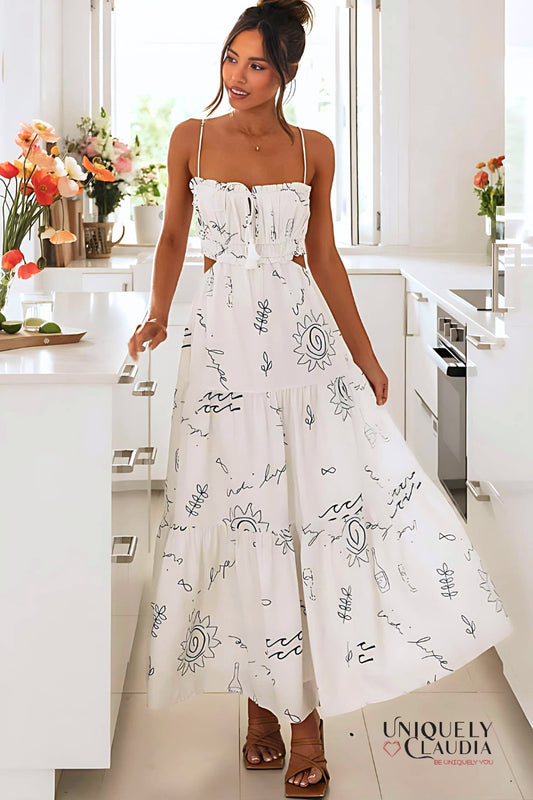 Clarissa Bandeau Swing Maxi Dress | Uniquely Claudia Boutique 