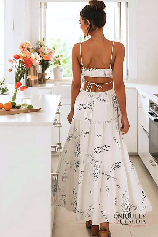 Clarissa Bandeau Swing Maxi Dress | Uniquely Claudia Boutique 