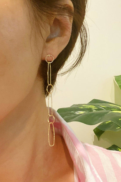 Dangle Dainty Chain Earrings - Uniquely Claudia Boutique