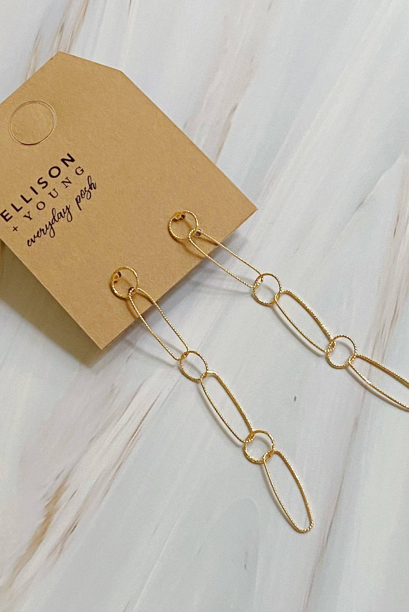 Dangle Dainty Chain Earrings - Uniquely Claudia Boutique
