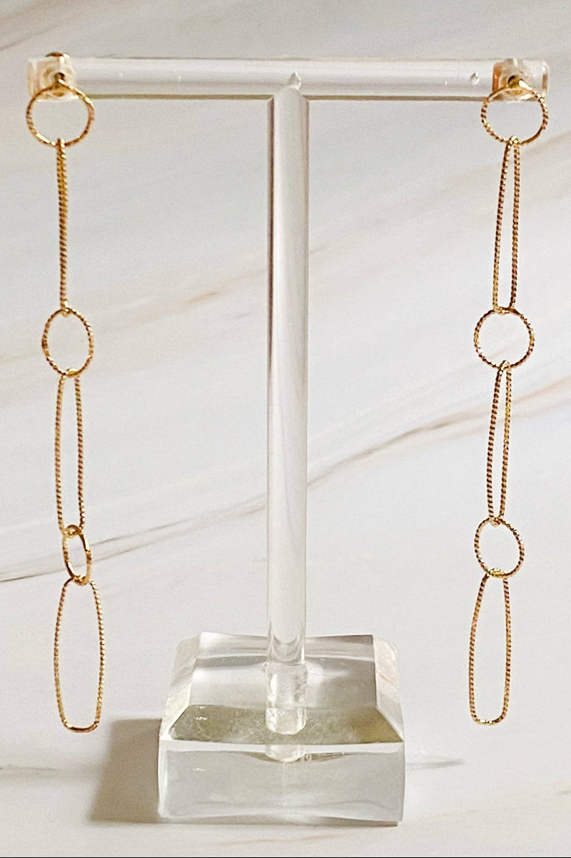 Dangle Dainty Chain Earrings - Uniquely Claudia Boutique