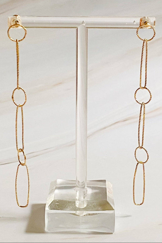 Dangle Dainty Chain Earrings - Uniquely Claudia Boutique