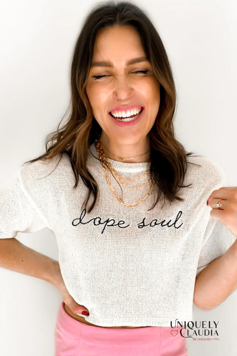 Dope Soul Knit Top | Uniquely Claudia Boutique