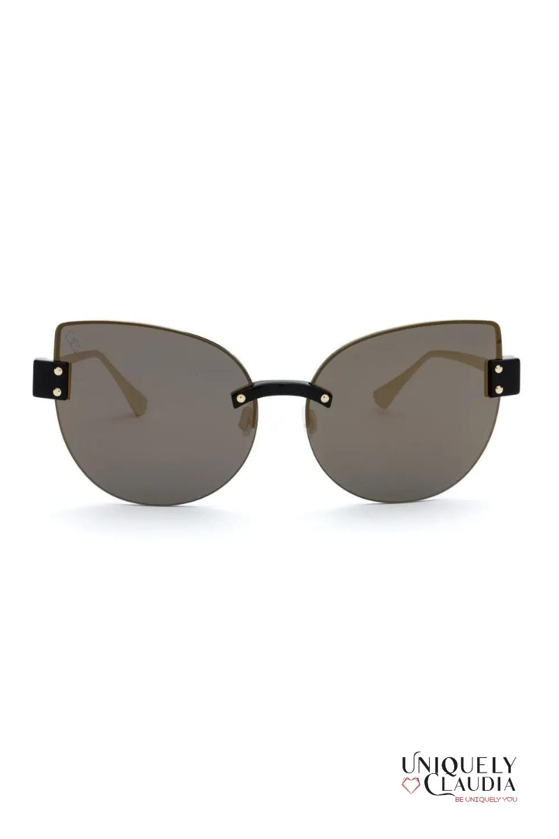 Women's Sunglasses | Feel the Sunset Black Acetate Cat Eye Sunglasses | Uniquely Claudia Boutique