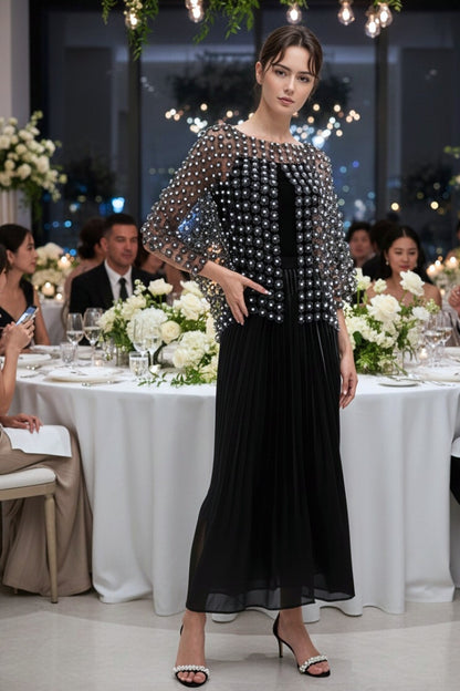 Floral Pearl Cardigan Top