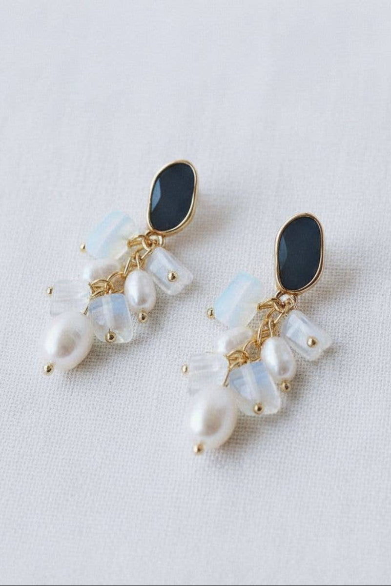 Freshwater Pearl Tassel Dangle Earrings