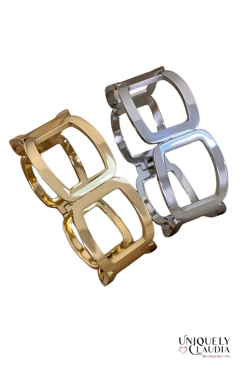Geometric Stainless Steel Cuff | Uniquely Claudia Boutique