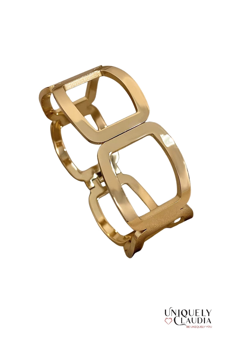 Geometric Stainless Steel Cuff | Uniquely Claudia Boutique