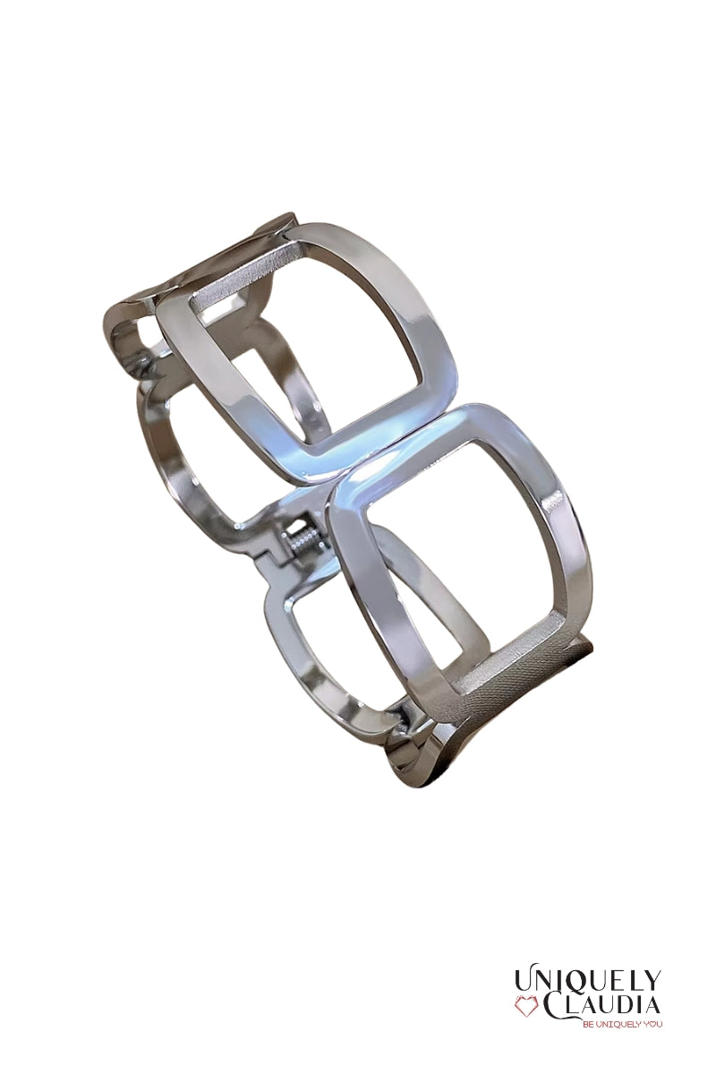 Geometric Stainless Steel Cuff | Uniquely Claudia Boutique