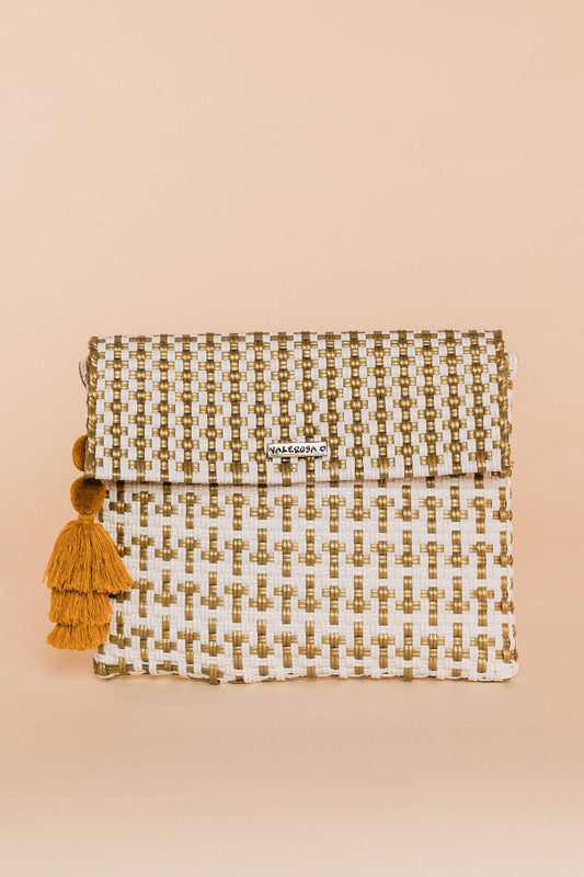 Golden Collection Clutch with Tassel | Uniquely Claudia 