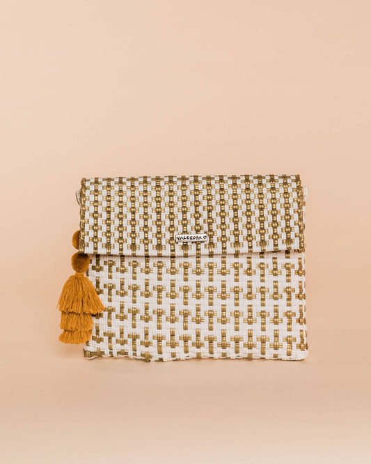 Golden Collection Clutch with Tassel | Uniquely Claudia 