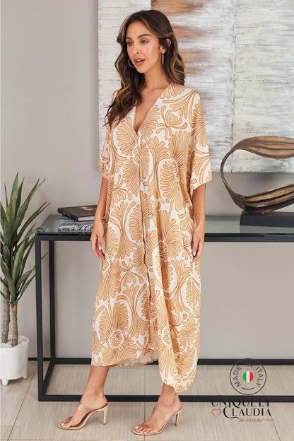 Greta Button-Down Kaftan | Uniquely Claudia Boutique