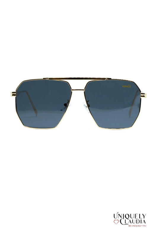 Harlow Black Goldtone Sunglasses | Uniquely Claudia Boutique 