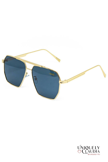 Harlow Black Goldtone Sunglasses | Uniquely Claudia Boutique 