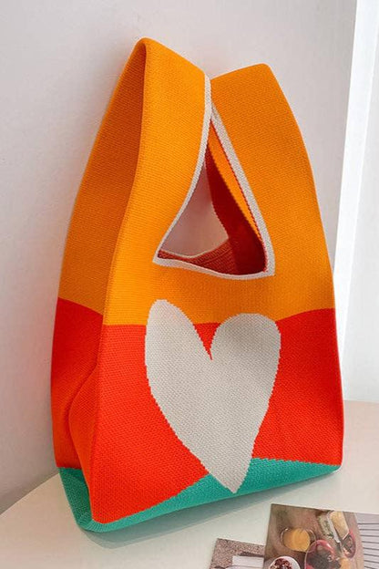 Checkerboard Knit Handbag | Uniquely Claudia Boutique