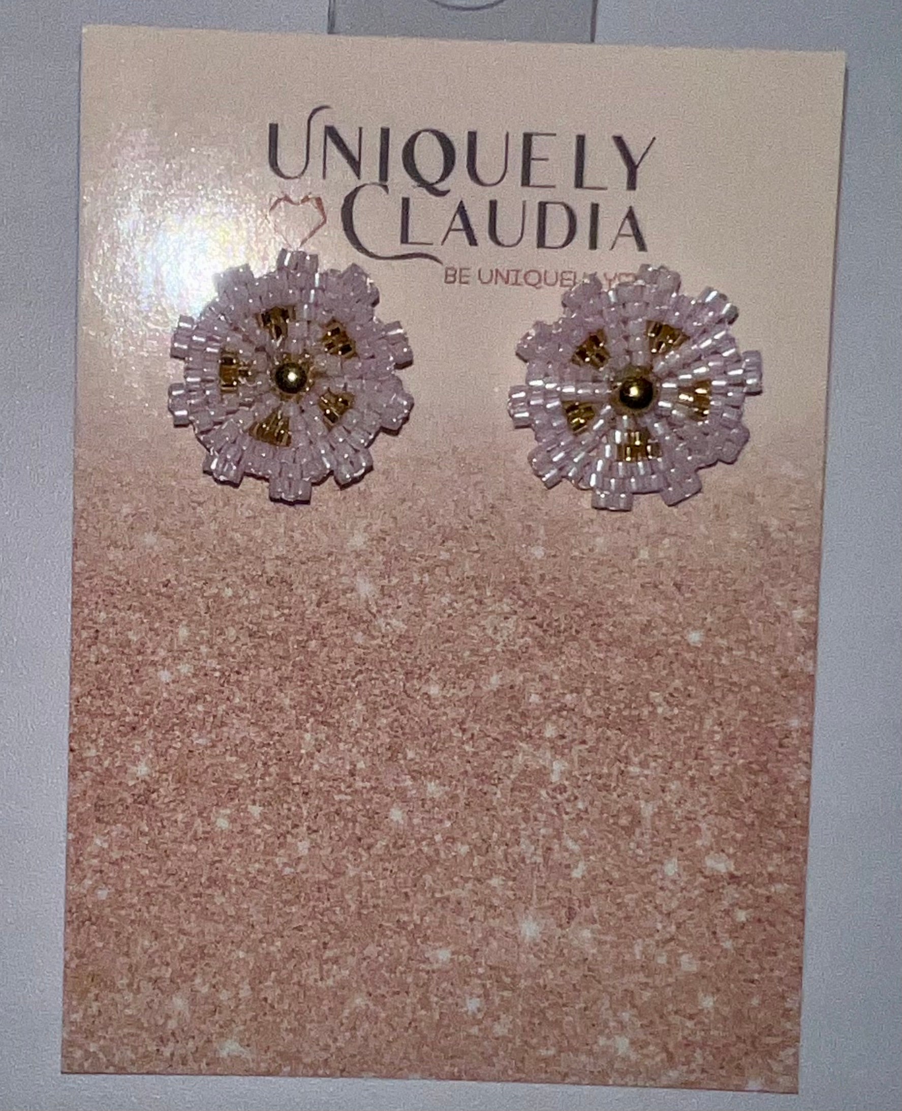 Daisy Miyuki Beads Stud Earrings | Uniquely Claudia Boutique 